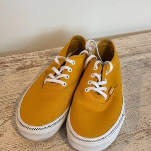 Vans Yellow Mustard Canvas Sneakers